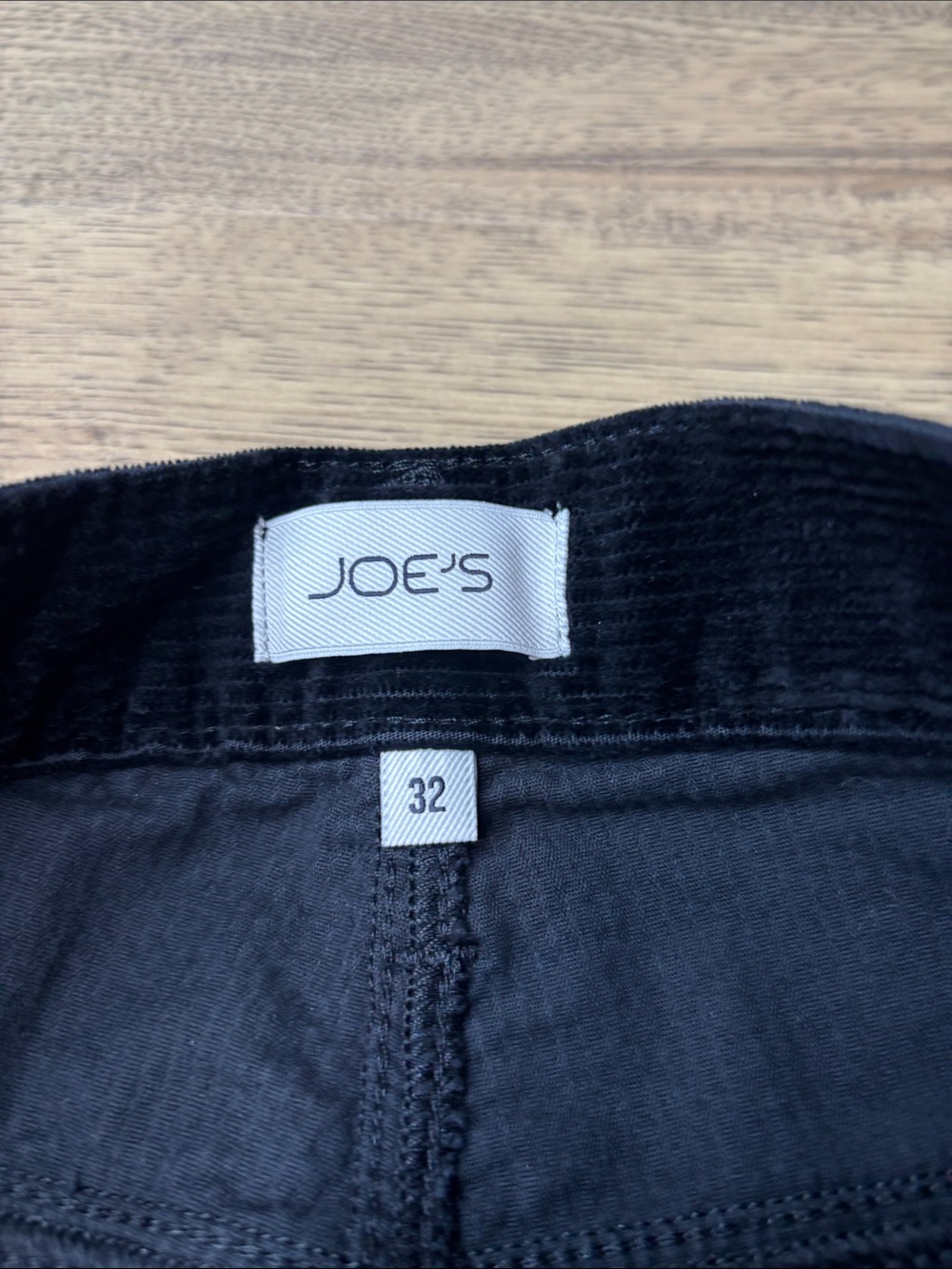 Men’s Joe’s The Brixton Black Slim Straight Corduroy Pants Size 32x32 - Picture 3 of 9